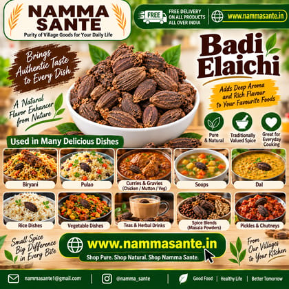 Badi Elaichi | Kali Elaichi | Dodda Elakki | Mothi Velchi | Black Cardamom