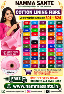1meter All Cotton Lining Fibre – Colour Options 501–599