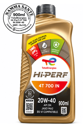 TotalEnergies Hi-Perf 4T 700 IN 20W-40 900ml