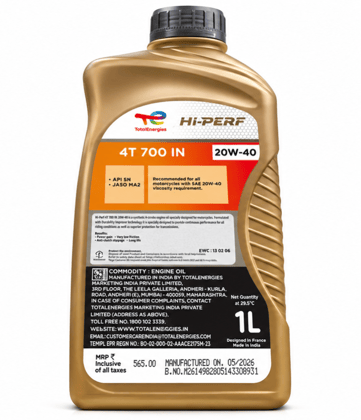 TotalEnergies Hi-Perf 4T 700 IN 20W-40 1Ltr 