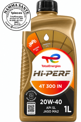 TotalEnergies Hi-Perf 4T 300 IN 20W-40 1Ltr