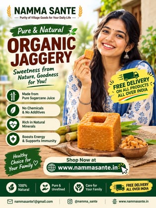 Organic Jaggery, Gur, Bella, Sharkara, Chakkarai 