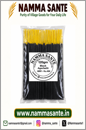 Black Agarbatti | Black Incense Sticks | Black Dhoop Sticks | Pooja Agarbatti | Fragrance Incense Sticks
