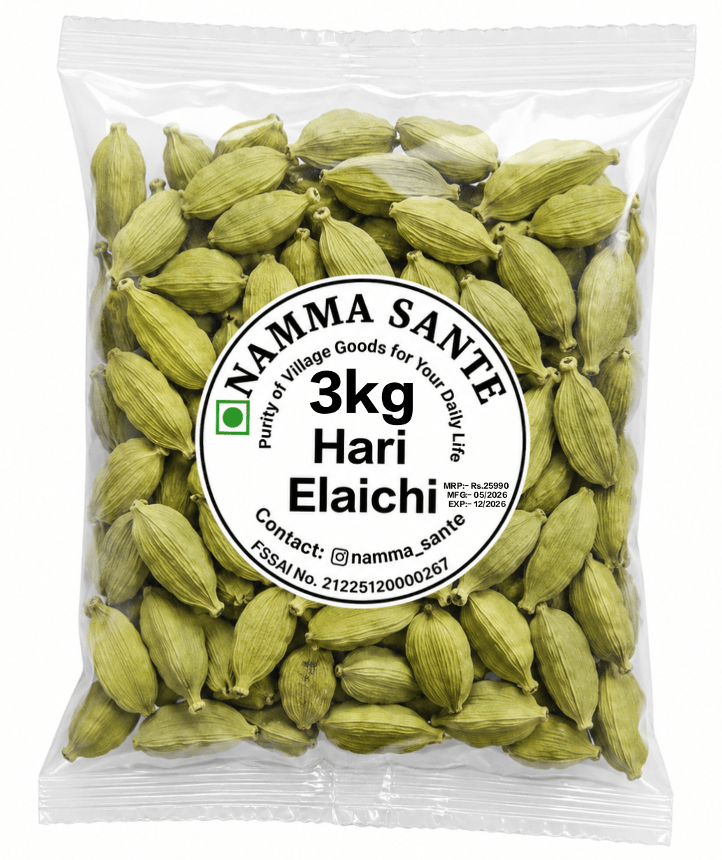 Hari Elaichi, Green Cardamom, Choti Elaichi, Cardamom Pods, Premium Cardamom 3kg