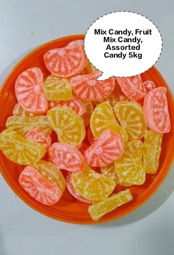 Mix Candy, Fruit Mix Candy, Assorted Candy, Fruit Flavoured Candy, Jelly Fruit Candy 5kg