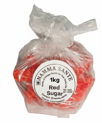 Red Sugar Candy, Lal Mishri, Rock Sugar Red, Red Khadi Sakhar, Red Batasha 1kg