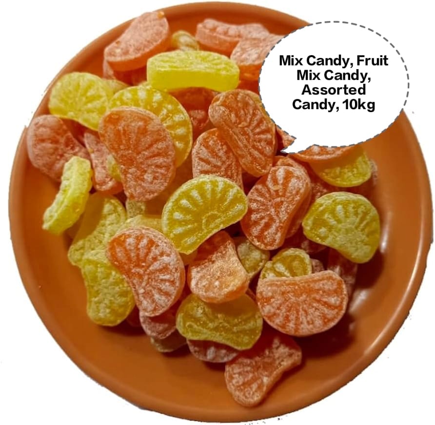 Mix Candy, Fruit Mix Candy, Assorted Candy, Fruit Flavoured Candy, Jelly Fruit Candy 10kg