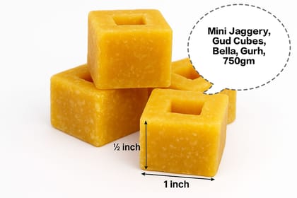 Mini Jaggery, Gud Cubes, Jaggery Bites, Bella Cubes, Gurh Pieces 750gm