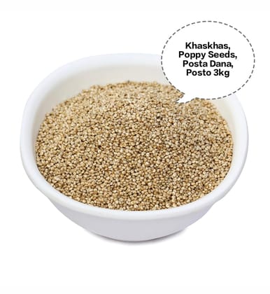 Khaskhas, Poppy Seeds, Posta Dana, Posto, Kasa Kasa 3kg