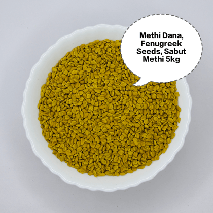 Methi Dana, Fenugreek Seeds, Sabut Methi, Methi Seeds, Whole Fenugreek 5kg