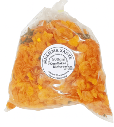 Cornflakes Mixture, Cornflakes Chivda, Masala Corn Mix, Makai Flakes Namkeen, Crispy Cornflakes Snack 500gm