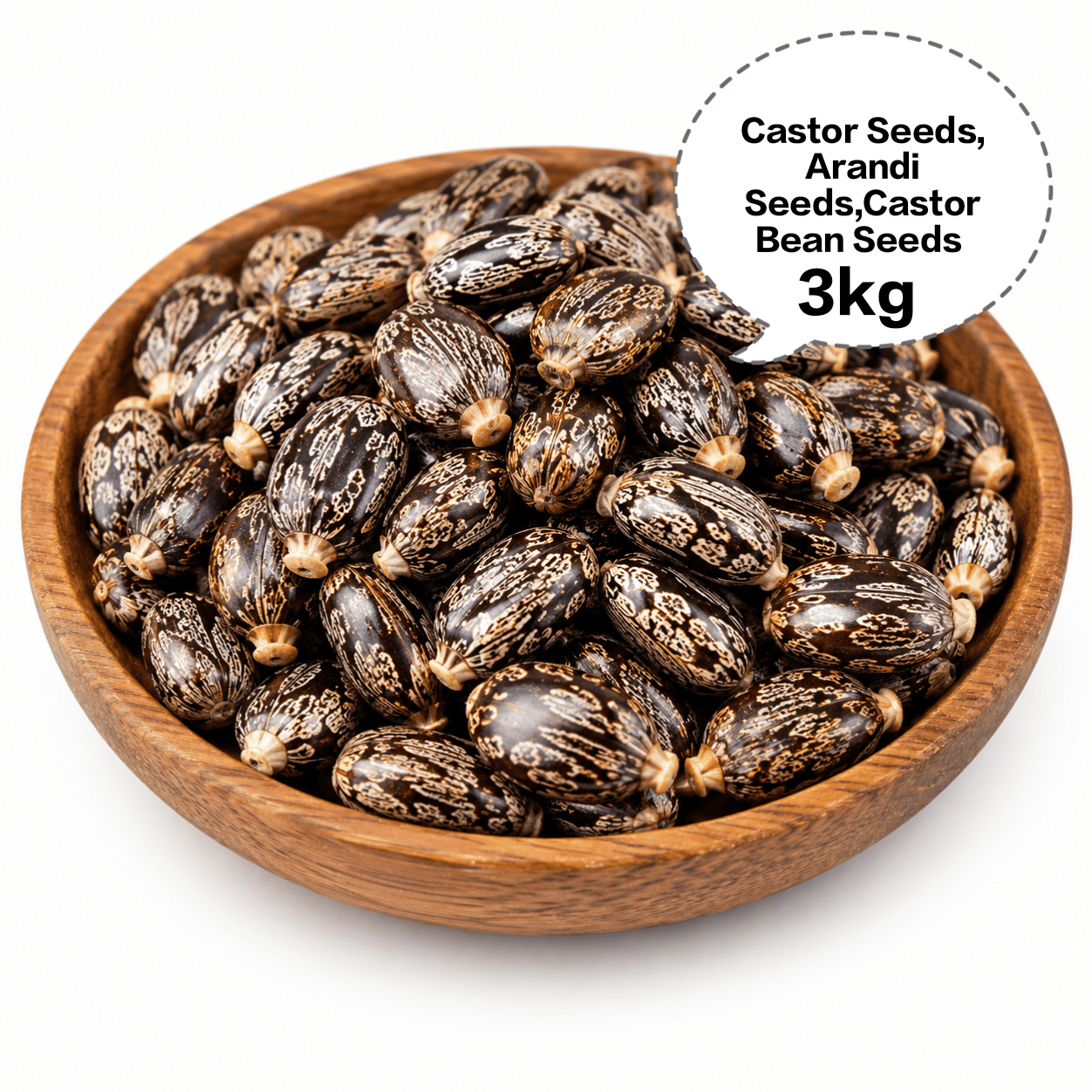 Castor Seeds, Arandi Seeds, Castor Bean Seeds, Ricinus Seeds, Erand Seeds 3kg