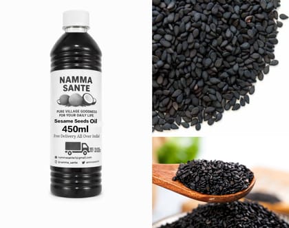 Sesame Seeds Oil, Til Oil, Gingelly Oil, Nallennai, Ellu Ennai 450ml