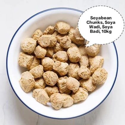 Soyabean Chunks, Soya Wadi, Soya Badi, Nutri Nuggets, Meal Maker 10kg Soyabean Chunks, Soya Wadi, Soya Badi, Nutri Nuggets, Meal Maker 10kg