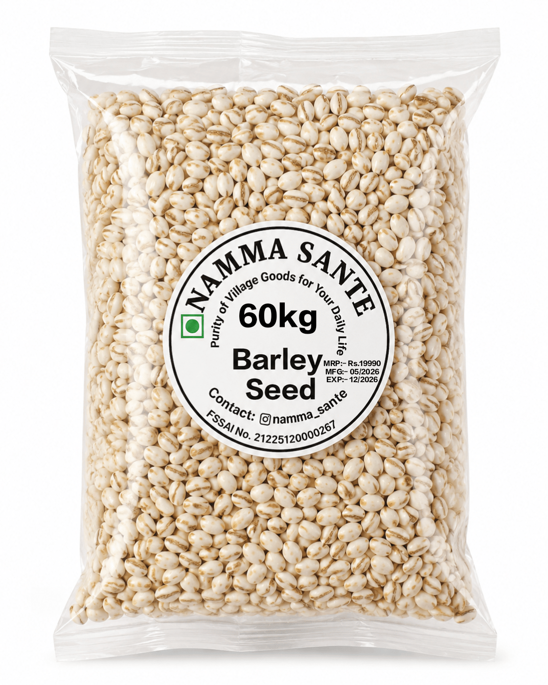 Barley Seed, Jau, Pearl Barley, Barley Grain, Jau Dana 60kg
