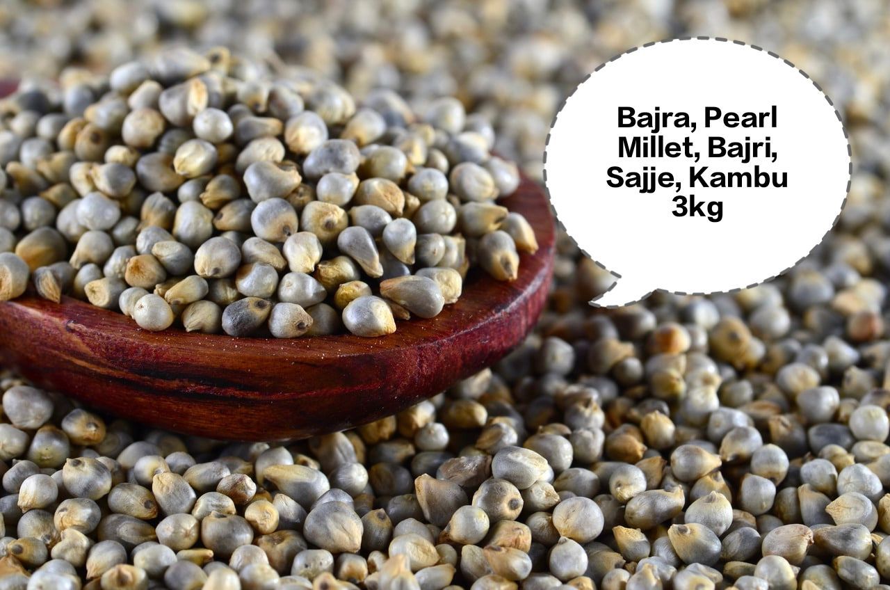 Bajra, Pearl Millet, Bajri, Sajje, Kambu 3kg