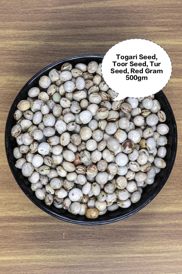Togari Seed, Toor Seed, Tur Seed, Red Gram Seed, Pigeon Pea Seed 500gm